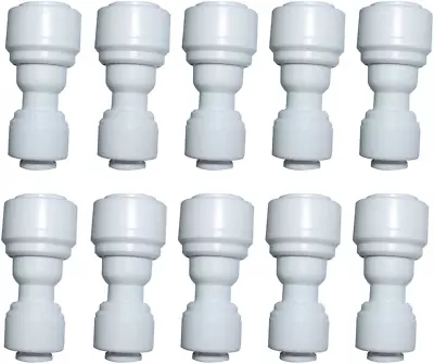 Reducing Straight Union 3/8  To 1/4  Quick Connector Fittings RO Water Filters S • $12.85