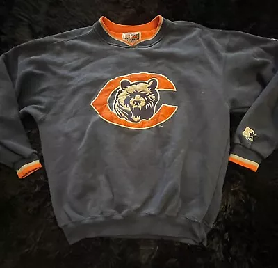 Vintage Starter Chicago Bears Pro Line Sweater Large Authentic NFL Sweatshirt • $75