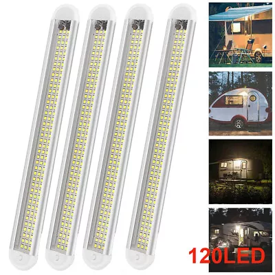 1-4x 12V 120 LED Car Interior Strip Lights Bar Light Car Van Caravan Boat Home • £16.98