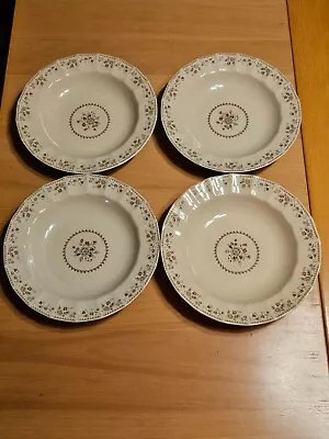 Mikasa Country English ARISTOCRAT JM907 Set Of 4 Rimmed Soup Bowls Japan • $29.99