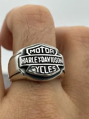 Harley Davidson Bike Motorcycle Inspired Customized 925 Sterling Silver Ring • $94.93