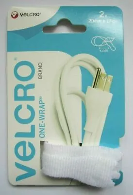 Velcro Brand One Wrap 20mm X 13cm White & Black • £2.75