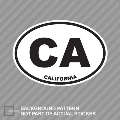 California State Oval Sticker Decal Vinyl CA • $8.96