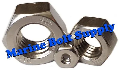 Type 316 Stainless Steel Hex Nuts (Sizes 4-40 To 3/4-10) • $12.95