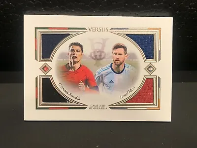 2020/21 Futera Versus Cristiano Ronaldo & Lionel Messi Dual Match Worn Patch /11 • $1500