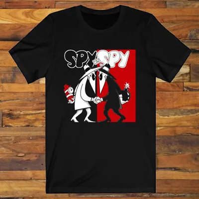 $15.89 • Buy Spy Vs Spy Cartoon Mad Magazine Logo Men's Black T-Shirt S-3XL