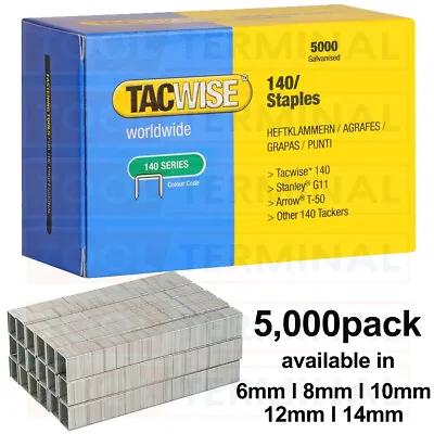 Tacwise Type 140 Series Staples 6 8 10 12 14mm Fit Stanley G 4/11/140 Arrow T50 • £8.49