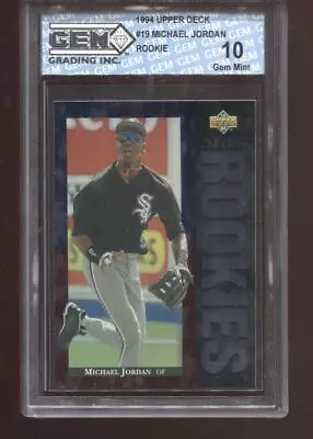 Michael Jordan RC 1994 Upper Deck #19 White Sox Bulls Rookie GEM MINT 10 • $29.99