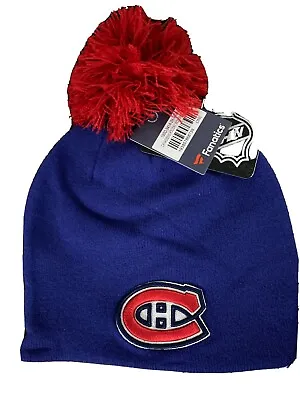 Montreal Canadiens NEW Womens Winter Knit Hat. Beanie Pom NHL Hockey NWT • $18.69