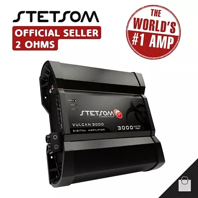 Stetsom Vulcan 3000 2 Ohms Amplifier 3K Amp Bass & Voice Car - 3-5 Day Delivery • £202.72