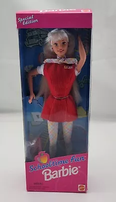 Vintage Barbie Schooltime Fun 1997 Blonde Mattel 18487 90s  Lunchbox & Brush • $9.59