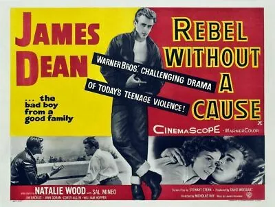 James Dean Rebel Without A Cause Vintage Cinema Print Poster Wall Picture A4 + • £3.99