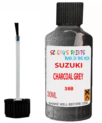 Paint For Suzuki Vitara Charcoal Grey Code 38B Scratch Car Chip Repair Touch Up • £6.98