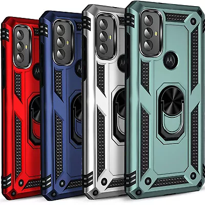 For Motorola Moto G Play 2023 Phone Case Shockproof Ring Cover+Tempered Glass • $7.99