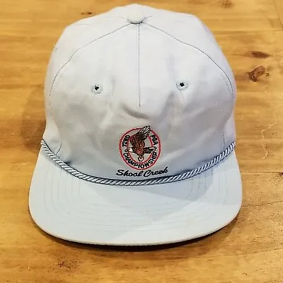 Vintage PGA Championship Hat Cap Strap Back Blue Shoal Creek Rope Golf Texace • $44.06