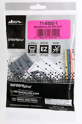 Metra Turbowire OEM Wire Harness For Dodge Chrysler Jeep 2002-10 71-6502-1 • $16.44