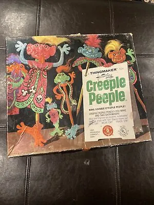 VTG 60s Mattel Creeple Peeple ThingMaker Pencil People Mold Creator Box 1964 • $49.99