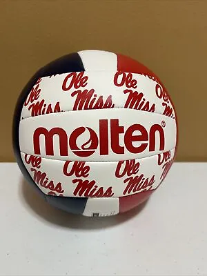 Authentic Molten Volleyball Ball MS500-3 In  Red/White/Blue With Ole Miss Logo • $12.99