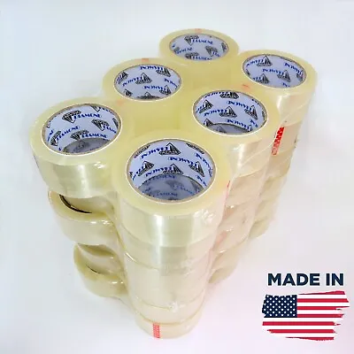 Diamond Clear Tan Packing Tape 24 36 Rolls 2mil 2 3 Inch 110 Yards UPS Approved • $34.99