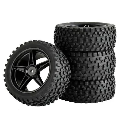 1/10 RC Tires & Wheels 12mm HEX For HSP HPI Tamiya TT-02B Off Road Buggy Car • £12.99