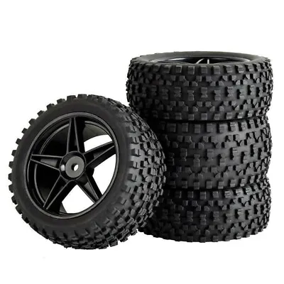 £12.28 • Buy 4x 1/10 RC Wheels Tires Tyre 12mm For HSP For HPI Truck For Traxxas Off Road Car