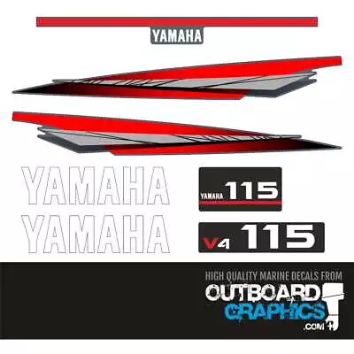 Yamaha 115hp V4 2 Stroke Outboard Decals/sticker Kit • $51.95