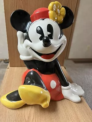 Walt Disney's Minnie Mouse Cookie Jar By Treasure Craft Vintage • $55