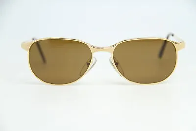 Vintage Vuarnet 041 Gold Metal Sunglasses PX2000 Brown Lens • $103.20