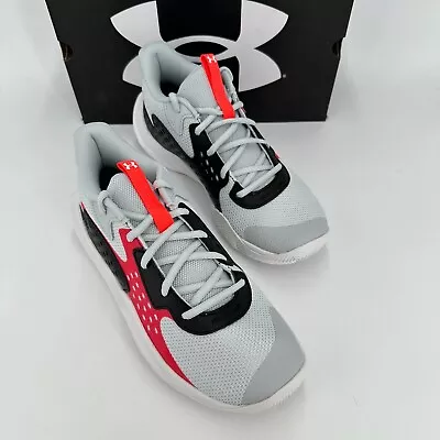 Under Armour Men's Jet 23 Basketball Shoes Sz 12 Gray/Red 3026634-103 NEW 2023 • $44.95