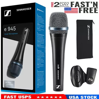 For Sennheiser E945 Wired Super Cardioid Handheld Dynamic Vocal Microphone US • $39.99
