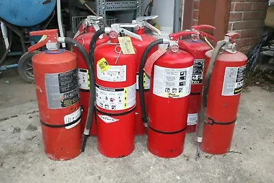 Lot Of 7 Empty Fire Extinguishers - Amerex Ansul Simplex  A411 20lb • $119.99