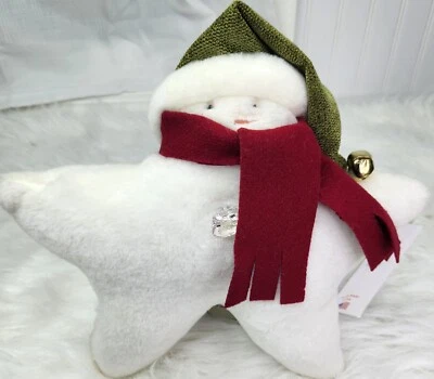 $34.65 • Buy Vintage Woof & Poof Plush Star Santa Cream Fleece 11  NOS With Tags ! FREE SHIP