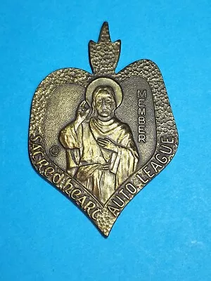 Vintage Sacred Heart Auto League Member Medal - Walls Mississippi 2.25  X 1 .5  • $9.99