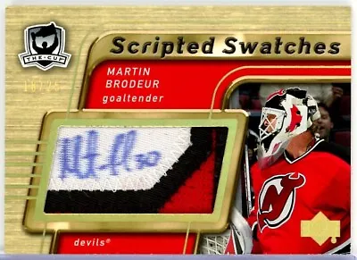 2005-06 The Cup Scripted Swatches #SSMB Martin Brodeur PATCH AUTO /25 - DEVILS • $1114.70
