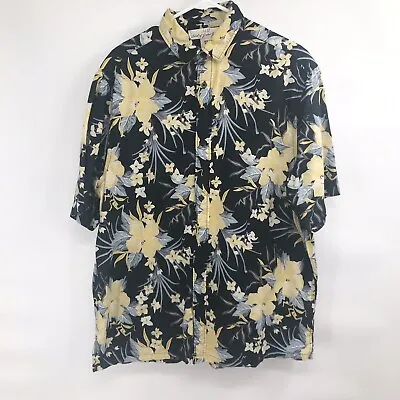 $15.87 • Buy H & M Label Of Graded Goods Hawaiian Button Up Short Sleeve Shirt Size XL