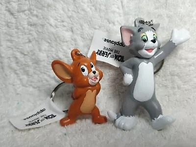 NEW 1992 TOM AND JERRY Key Rings Figurine/ Figure PVC Toy 92 APPLAUSE  • $25