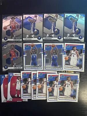 (lot15)2020-21 Panini Mosaic Donruss Optic Tyrese Maxey Rookie Card RC 76ers • $1