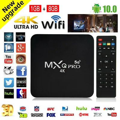 5G MXQ PRO 4K TV BOX Android  Smart Media Player 1GB+8GB • £8.99