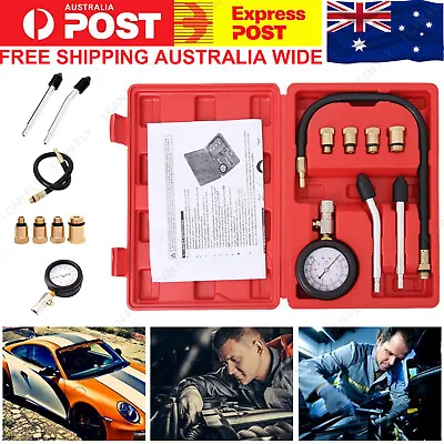 $23.91 • Buy Petrol Engine Compression Tester Kit Tool Set For Automotives Motorcycle DF
