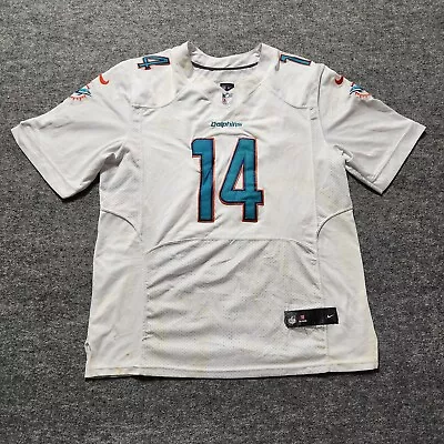 Nike NFL Miami Dolphins Jarvis Landry #14 White On Field Jersey Size 56 • $45