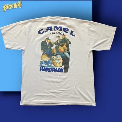 $34.49 • Buy 1991 CAMEL THE HARD PACK T Shirt XL PROMO Joe Pocket Dbl Sided Vintage Silkworm