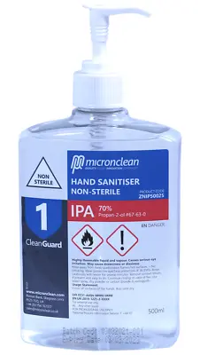 Antibacterial Hand Sanitising Gel 500ml Hand Sanitiser With Pump PRO N.H.S GRADE • £4.97