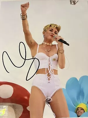 Miley Cyrus /Pop Rock Singer Sexy Lips Hot Voice Signed Autograph 8x10 Photo COA • $79.95