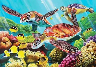 5D Sea Turtles Diamond Painting Embroidery DIY Full Drill Cross Stitch Kits • $26.10