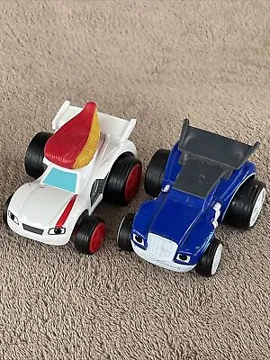 RACE CAR CRUSHER & SPEEDRICK Blaze And The Monster Machines Fisher Price Diecast • £24.99