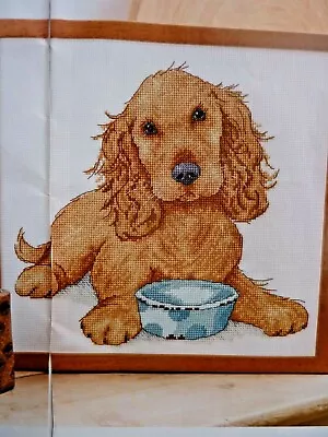 4001]X Stitch Chart-Cocker Spaniel Puppy Dog Design With Bowl • £1.60