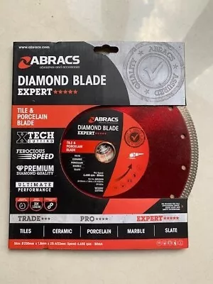 230mm 9  Abracs Tile & Porcelain Diamond Cutting Blade - (ABDCR230) • £24.12