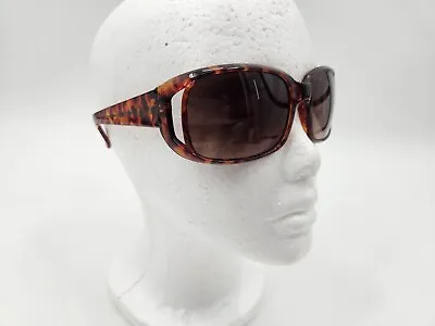 Halston TORTOISE SHELL Colored Oversized Sunglasses Eyewear H432 TS VINTAGE Y2K • $54.99