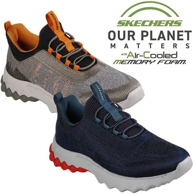 Skechers Trainers Shoes Mens Vegan Memory Foam 7 - 11 Voston Sketchers 210435 • £78.95