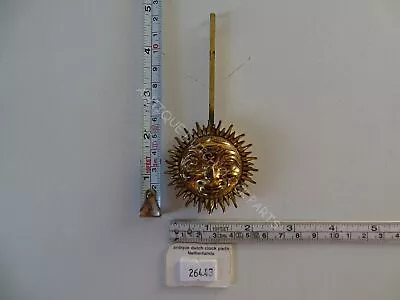 $44 • Buy Original Sun Pendulum For German Schmid Sss Mantel Clock 4 3/4  Or 12 Cm Long